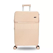 DF travel - M23前開式USB充電TSA海關密碼鎖筆電收納飛機輪28吋行李箱 - 多色可選 粉色