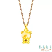 甜蜜約定2SWEET 聰明兔拉拉熊Rilakkuma硬金墜子  送白鋼項鍊