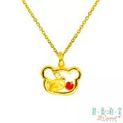 甜蜜約定2SWEET 出奇的可愛拉拉熊Rilakkuma黃金墜子 送白鋼項鍊