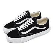 Vans 休閒鞋 Old Skool 36 男鞋 女鞋 黑 白 麂皮 經典 低筒 板鞋 情侶鞋 VN000CQDBA2