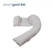 Dreamgenii 英國 夢妮 多功能孕婦枕 - 灰色蒲公英