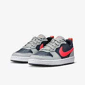 NIKE COURT BOROUGH LOW RECRAFT (GS) 中大童休閒鞋-藍灰-DV5456003 US4.5 藍色