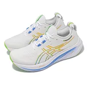 Asics 慢跑鞋 GEL-Nimbus 26 男鞋 白 藍 緩震 厚底 亞瑟膠 路跑 運動鞋 亞瑟士 1011B794100 30cm WHITE/WATERSCAPE