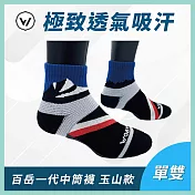 【WOAWOA】百岳能量激發登山襪-中筒|單雙(健走襪 除臭襪 襪子 男襪 女襪 運動襪) 玉山M(22-24公分)