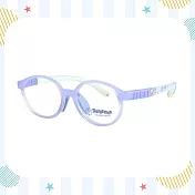 【大學眼鏡_哆啦A夢_圓框】抗壓Q彈兒童框 2118406 藍紫