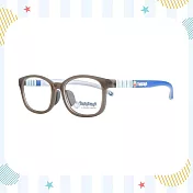 【大學眼鏡_哆啦A夢_方框】抗壓Q彈兒童框2118707 卡其灰