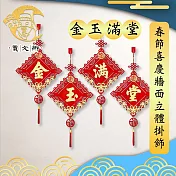 【賈文卿】春節節慶精美賀喜牆面立體掛飾 金玉滿堂