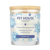 美國PET HOUSE 室內 除臭 寵物香氛蠟燭 240g-冬季雪花