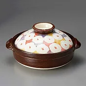 福介商店 日本土鍋 萬古燒 山茶花 8號深陶鍋