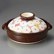 福介商店 日本土鍋 萬古燒 山茶花 9號深陶鍋