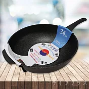 韓國天堂鳥石墨烯+鈦IH不沾炒鍋-34cm-1支