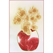 【玲廊滿藝】馬靜志 -大紅花瓶95x65cm