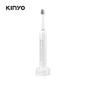 【KINYO】極淨美型聲波電動牙刷|潔牙|智能|洗牙機 ETB-860 白