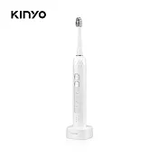 【KINYO】極淨美型聲波電動牙刷|潔牙|智慧|洗牙機 ETB-860 白