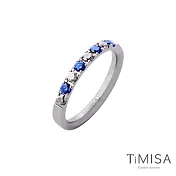 【TiMISA】 純鈦戒指 蜜糖彩鑽 3 藍白