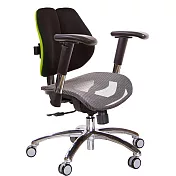 GXG 低雙背網座 工學椅(鋁腳/2D滑面金屬扶手)  TW-2803 LU6