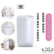 【 Amywo艾美窩 】3000ml 大容量加濕器 雙孔噴霧加濕器 補水儀 加濕機 滋潤空氣 香薰加濕機 薰香機 水氧機
