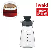 【iwaki】日本品牌耐熱玻璃醬料油醋調味罐-100ml(原廠總代理)