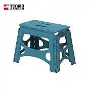 【日本天馬】快收耐固便攜式防滑摺疊/摺合椅-高32CM- 湖水藍