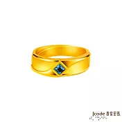 J’code真愛密碼金飾 邂逅戀人黃金男戒指