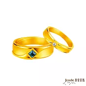 J’code真愛密碼金飾 邂逅戀人黃金成對戒指