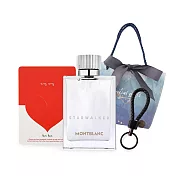 MONTBLANC 萬寶龍 星際旅者男性淡香水情人節禮[75ml+手工編織鑰匙扣+愛心卡片]附提袋-國際航空版
