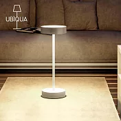 【義大利UBIQUA】Standy 極簡工業風USB充電式檯燈(小款)- 純白