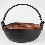 福介商店 日本南部鐵器 鑄鐵鍋 巖鑄 深型圍爐鍋 24cm