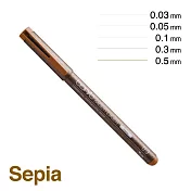 日本 COPIC 酷筆客 極細代針筆單支 深褐 0.03