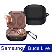 【SAMSUNG 三星】Buds Live 藍牙耳機專用矽膠保護套(附掛勾) 黑色