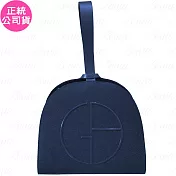 GIORGIO ARMANI 金蔥藍手提訂製化妝包(公司貨)