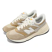 New Balance 休閒鞋 997R 男鞋 女鞋 卡其 白 麂皮 異材質拼接 情侶鞋 NB U997RMB-D 22cm KHAKI/WHITE
