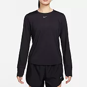NIKE AS W NK ONE CLASSIC DF LS TOP 女長袖上衣-黑-FN2802010 L 黑色
