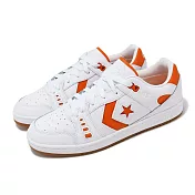 Converse 滑板鞋 AS-1 Pro 男鞋 女鞋 白 橘 皮革 膠底 抓地 一星 板鞋 休閒鞋 情侶鞋 A08130C