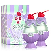 Anna Sui 安娜蘇 果漾聖代女性淡香水-戀愛紫檸小香(5ml)X2入