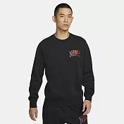 NIKE AS M NK CLUB BB CREW ARCH GX 男長袖上衣-黑-FV4446010 S 黑色