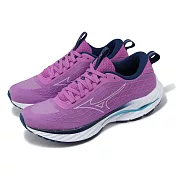 Mizuno 慢跑鞋 Wave Inspire 20 SSW 女鞋 紫 灰 平織 波浪片 回彈 運動鞋 美津濃 J1GD2413-24