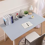 【巴芙洛】神奇新科技萬物可擦桌墊30X60cm(學生桌墊/電腦桌墊/桌巾/辦公室桌墊/桌布/滑鼠墊/書桌墊) 霧霾藍+奶白