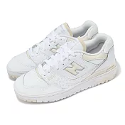 New Balance 休閒鞋 550 女鞋 白 亞麻黃 復古 NB 紐巴倫 BBW550BK-B 23cm WHITE/BEIGE