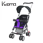 KOOMA 新款超輕巧輕便推車(椅背可調)附置物籃-兩色可選(附防風遮雨罩) 紫色