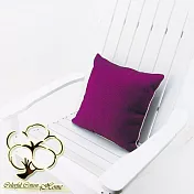 采棉居寢飾文化館 四方抱枕 -紫