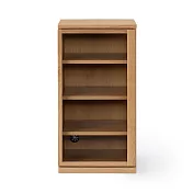 【MUJI 無印良品】橡木收納櫃/玻璃門/窄