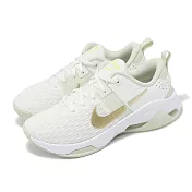 Nike 訓練鞋 Wmns Zoom Bella 6 PRM 女鞋 白 金 氣墊 健身 緩震 穩定 運動鞋 FJ1589-100