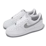 Nike 休閒鞋 Air Force 1 07 男鞋 女鞋 白 灰 灰勾 百搭 小白鞋 AF1 FJ4146-100