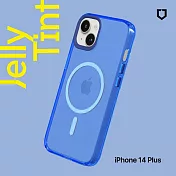 犀牛盾 iPhone 14 Plus (6.7吋) JellyTint(MagSafe 兼容)磁吸透明防摔手機殼(抗黃終生保固)- 激光藍