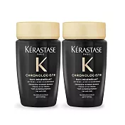 KERASTASE 卡詩 黑鑽極萃逆時淨髮浴(80ml)X2-國際航空版