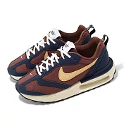Nike 休閒鞋 Wmns Air Max Dawn 女鞋 棕 藍 氣墊 皮革 帆布 緩衝 經典 DX5655-200 23cm BROWN/NAVY