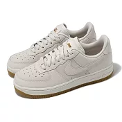 Nike 休閒鞋 Wmns Air Force 1 07 LX 女鞋 AF1 膠底 米白 金 DZ2708-001