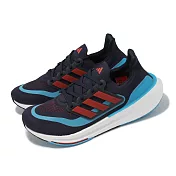 adidas 慢跑鞋 Ultraboost Light 男鞋 深藍 紅 反光 襪套 運動鞋 愛迪達 IE1760
