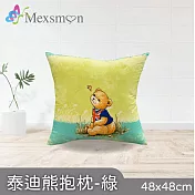 【Mexsmon 美思夢】泰迪熊抱枕-藍色/灰色/綠色/粉色 4個(48cmX48cm/個) 綠色